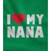 imageTeeStars  I Love Heart My Nana Childrens Kids TShirtGreen