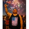 imageTstars American Flag Tank Top for Men  USA Patriotic 4th of July Shirt  Merica Sleeveless Tops for Memorial DayAmerican Flag  Black