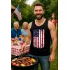 imageTstars American Flag Tank Top for Men  USA Patriotic 4th of July Shirt  Merica Sleeveless Tops for Memorial DayAmerican Flag  Black