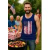 imageTstars American Flag Tank Top for Men  USA Patriotic 4th of July Shirt  Merica Sleeveless Tops for Memorial DayAmerican Flag  Blue