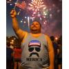 imageTstars American Flag Tank Top for Men  USA Patriotic 4th of July Shirt  Merica Sleeveless Tops for Memorial DayMerica  Gray