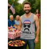 imageTstars American Flag Tank Top for Men  USA Patriotic 4th of July Shirt  Merica Sleeveless Tops for Memorial DayMerica  Gray