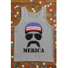 imageTstars American Flag Tank Top for Men  USA Patriotic 4th of July Shirt  Merica Sleeveless Tops for Memorial DayMerica  Gray