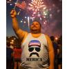 imageTstars American Flag Tank Top for Men  USA Patriotic 4th of July Shirt  Merica Sleeveless Tops for Memorial DayMerica  White