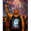 imageTstars American Flag Tank Top for Men  USA Patriotic 4th of July Shirt  Merica Sleeveless Tops for Memorial DayMurica  Black