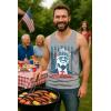 imageTstars American Flag Tank Top for Men  USA Patriotic 4th of July Shirt  Merica Sleeveless Tops for Memorial DayMurica  Gray