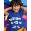 imageTstars Awesome 10 Year Old Birthday Shirt for Kids  Funny Gift for Boy or Girl Age 10  Youth Celebration TShirtBlue