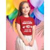 imageTstars Awesome 10 Year Old Birthday Shirt for Kids  Funny Gift for Boy or Girl Age 10  Youth Celebration TShirtRed