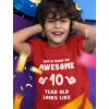 imageTstars Awesome 10 Year Old Birthday Shirt for Kids  Funny Gift for Boy or Girl Age 10  Youth Celebration TShirtRed
