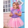 imageTstars Birthday Girl Shirt with Crown  Princess Tee Gift for Girls Age 3 to 9 Years Old  Kids Fitted TShirtLavender