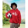imageTstars Eat Sleep Soccer Repeat Hoodie  Sporty Sweatshirt Men ampamp Boys  Gift for Coaches Teen Players and Sports FansRed