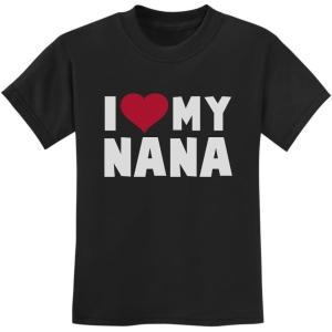 imageTeeStars  I Love Heart My Nana Childrens Kids TShirtBlack