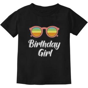 imageTstars Birthday Girl Shirt 2nd 3rd 4th 5th 6th 7th 8th Summer Vibes Toddler Kids TShirtBlack