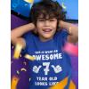 imageTstars 7th Birthday Shirt for Boys or Girls  This is What an Awesome 7 Year Old Looks Like Youth Kids TShirtBlue