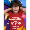imageTstars 7th Birthday Shirt for Boys or Girls  This is What an Awesome 7 Year Old Looks Like Youth Kids TShirtRed