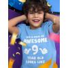 imageTstars Awesome 9 Year Old Birthday Shirt  Fun Gift Tee for Boys or Girls Turning Nine  Youth Kids TShirtCalifornia Blue