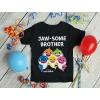 imageTstars Brother Shark Big Brother Shirt Baby Birthday JawsomeHeather Blue