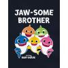 imageTstars Brother Shark Big Brother Shirt Baby Birthday JawsomeHeather Blue
