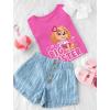 imageTstars Paw Patrol Skye Big Sister Shirt Girls Big Sister Outfit Toddler Kids TShirtPink