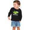 imageTstars Shark Shirt for Brother Gift for Big Brother Toddler Kids Long Sleeve TShirtBlack