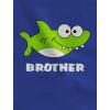 imageTstars Shark Shirt for Brother Gift for Big Brother Toddler Kids Long Sleeve TShirtBlack