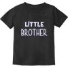 imageTstars Little Brother Gift for Siblings New Brother ToddlerInfant Kids TShirtBlack