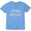 imageTstars Little Brother Gift for Siblings New Brother ToddlerInfant Kids TShirtCalifornia Blue