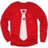 imageTstars Red Hearts Tie Girls Boys Valentines Day Shirt Gifts for Kids Valentine Long Sleeve Shirts for Youth KidsPuff Tie  Red