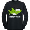 imageTstars Shark Shirt for Brother Gift for Big Brother Toddler Kids Long Sleeve TShirtBlack