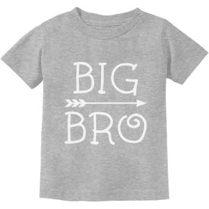 imageTstars Big Brother Shirt Pregnancy Announcement Big Bro Toddler Kids TShirtGray