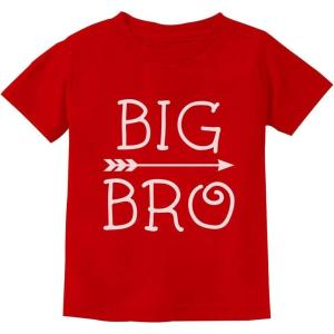 imageTstars Big Brother Shirt Pregnancy Announcement Big Bro Toddler Kids TShirtRed