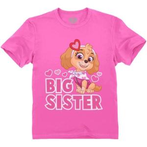 imageTstars Paw Patrol Skye Big Sister Shirt Girls Big Sister Outfit Toddler Kids TShirtPink