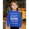imageTstars Construction Trucks Ugly Christmas Sweater Style Tractors Bulldozers Xmas Kids SweatshirtTrains  Blue