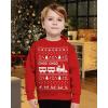 imageTstars Construction Trucks Ugly Christmas Sweater Style Tractors Bulldozers Xmas Kids SweatshirtTrains  Red