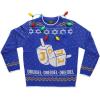 imageTstars DreidelThemed Ugly Hanukkah Sweater  Funny Chanukah Holiday Sweatshirt for Men and Women  Jewish ApparelMulticolor