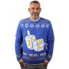 imageTstars DreidelThemed Ugly Hanukkah Sweater  Funny Chanukah Holiday Sweatshirt for Men and Women  Jewish ApparelMulticolor