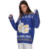 imageTstars DreidelThemed Ugly Hanukkah Sweater  Funny Chanukah Holiday Sweatshirt for Men and Women  Jewish ApparelMulticolor