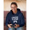 imageTstars Funny Gaming Hoodie for Men  I Paused My Game to Be Here Gamer Gifts Teen Boys ampamp Fans of Video GamesAdult  Blue