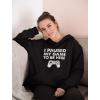 imageTstars Funny Gaming Hoodie for Men  I Paused My Game to Be Here Gamer Gifts Teen Boys ampamp Fans of Video GamesAdult Black