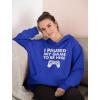imageTstars Funny Gaming Hoodie for Men  I Paused My Game to Be Here Gamer Gifts Teen Boys ampamp Fans of Video GamesRoyal
