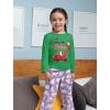 imageTstars Im Digging Christmas Tractor Shirt for Toddler Boys Ugly Snow Plough Long Sleeve Xmas Construction Kids TeeExcavator  Green