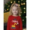 imageTstars Im Digging Christmas Tractor Shirt for Toddler Boys Ugly Snow Plough Long Sleeve Xmas Construction Kids TeeRed