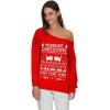 imageTstars Meeowee Christmas Ugly Sweater  Cute Xmas Party Off Shoulder SweatshirtBlack