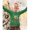 imageTstars Spongebob Ugly Christmas Sweater Shirt  Funny Long Sleeve Holiday Tee for Youth Boys ampamp GirlsGreen