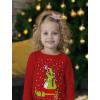 imageTstars Tree Rex Kids Ugly Christmas Shirt Tacky Sweater Style Funny Xmas Holiday Long Sleeve TShirt for Toddler KidsGift  Red