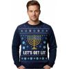 imageTstars DreidelThemed Ugly Hanukkah Sweater  Funny Chanukah Holiday Sweatshirt for Men and Women  Jewish ApparelLit  Multicolor