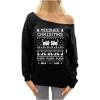 imageTstars Meeowee Christmas Ugly Sweater  Cute Xmas Party Off Shoulder SweatshirtBlack
