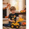 imageTstars Im Digging Thanksgiving Kids Shirt  Cute Turkey Tractor TShirt for Toddler Boys ampamp Girls Holiday OutfitBlack