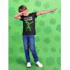 imageTstars Youth Kids St Patricks Day TShirt Lucky Irish Shamrock Clover Design for Boys and GirlsRz  Black