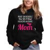 imageTstars Awesome Mom Hoodie for Women  Gift from Daughter or Son for Mothers Day  Sweatshirt Present for MomsBlack
